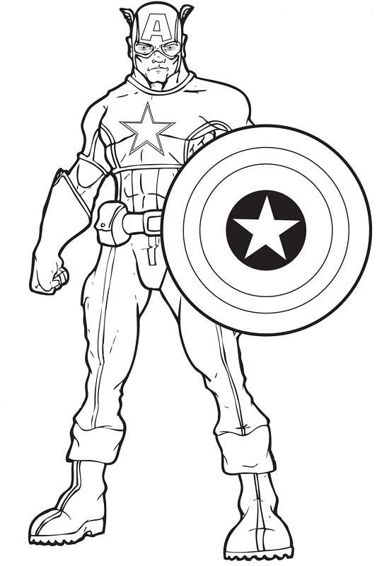 533x800 Captain America Coloring Pages Avengers Coloring Pages