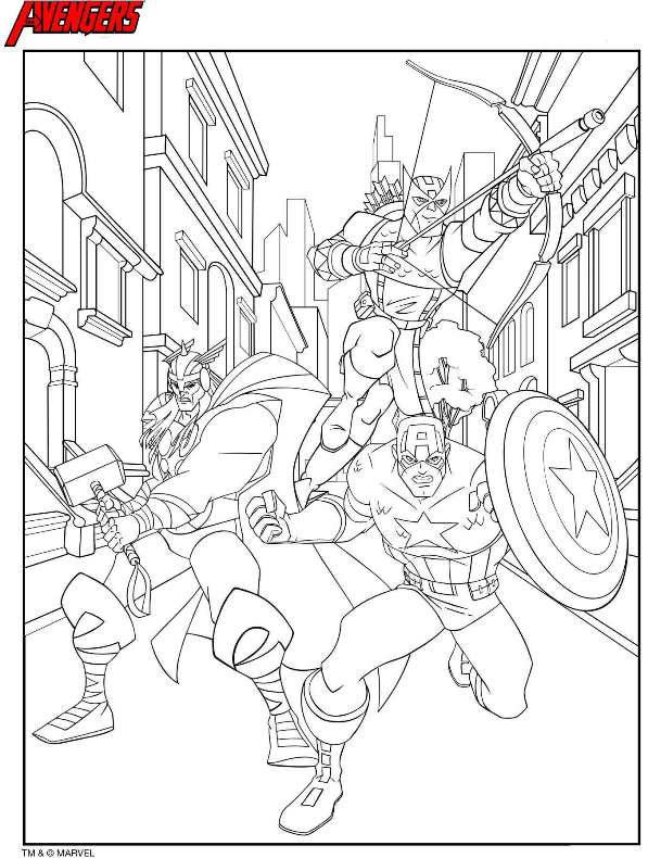 597x790 Avengers Coloring Pages Trendy