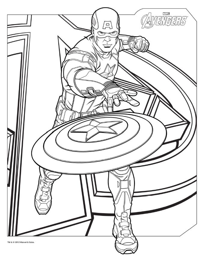 669x868 Ideal Avengers Coloring Book