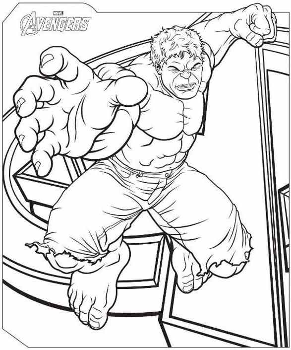 587x705 The Avengers Movie Coloring Pages