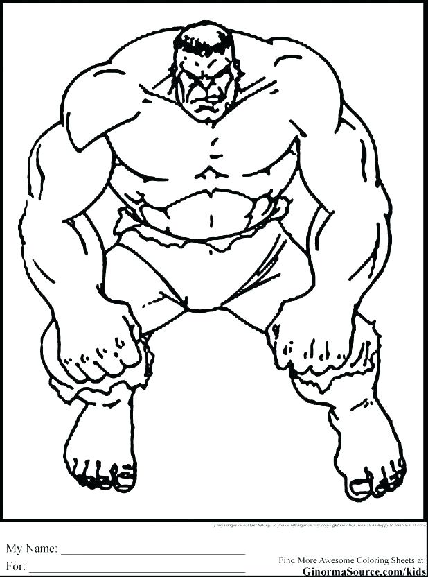 618x832 Hulk Coloring Page