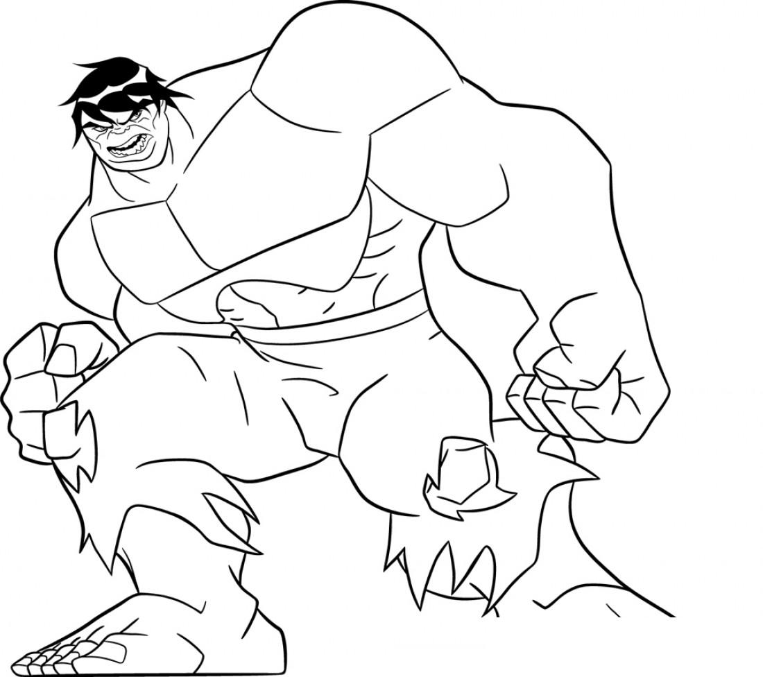1100x976 Avengers Hulk Coloring Pages
