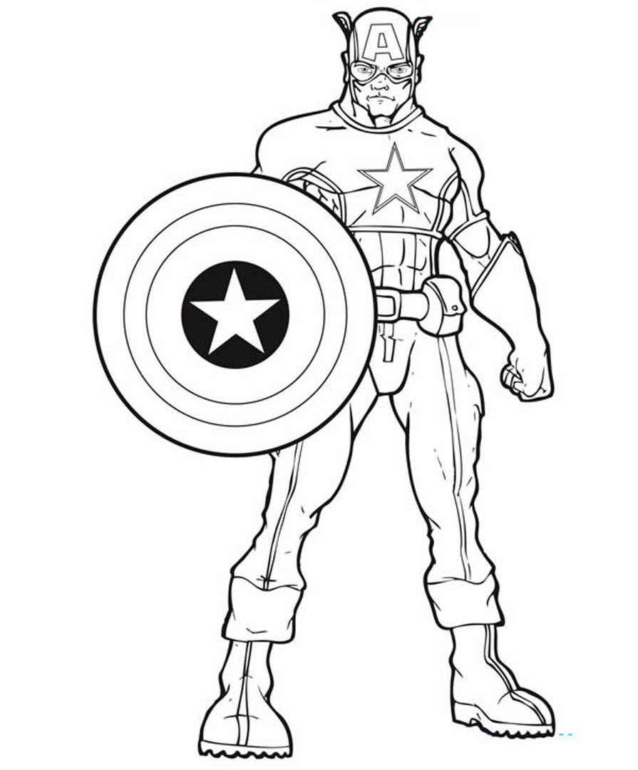 895x1080 The Best Marvel Avengers Coloring Pages Captain America Squad