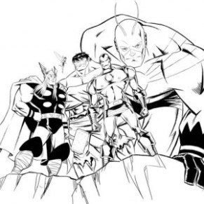 291x291 Avengers Logo Coloring Page Coloring Pages