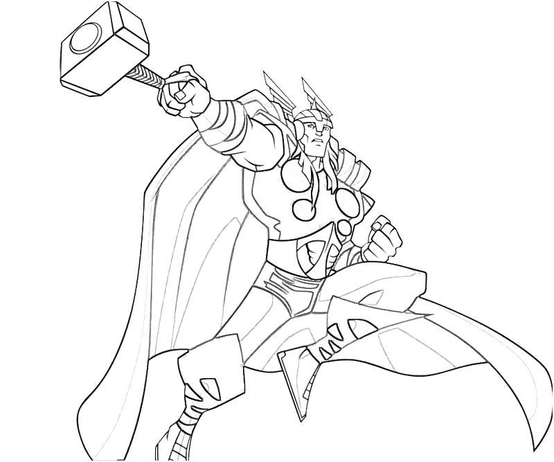 800x667 Free Printable Thor Coloring Pages For Kids
