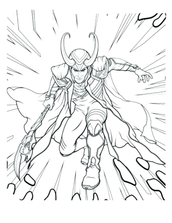 600x779 Thor Coloring Book