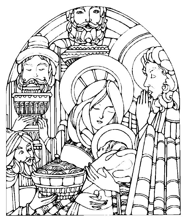 609x720 Manger Coloring Pages Page