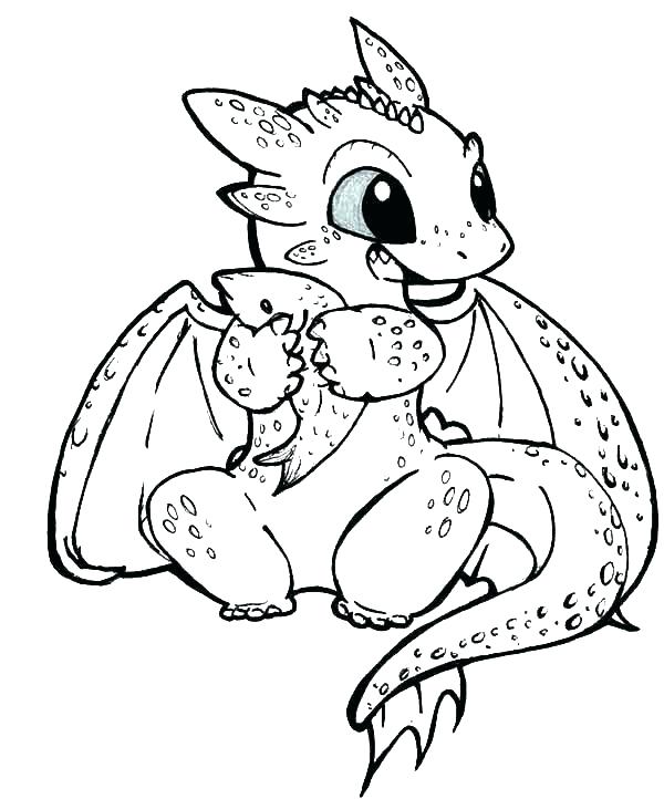 600x722 Dragon Coloring Pages Easy New Year Dragon Coloring Page Dragon