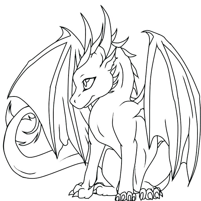 770x770 Awesome Dragon Coloring Pages Cool Dragon Coloring Pages Real