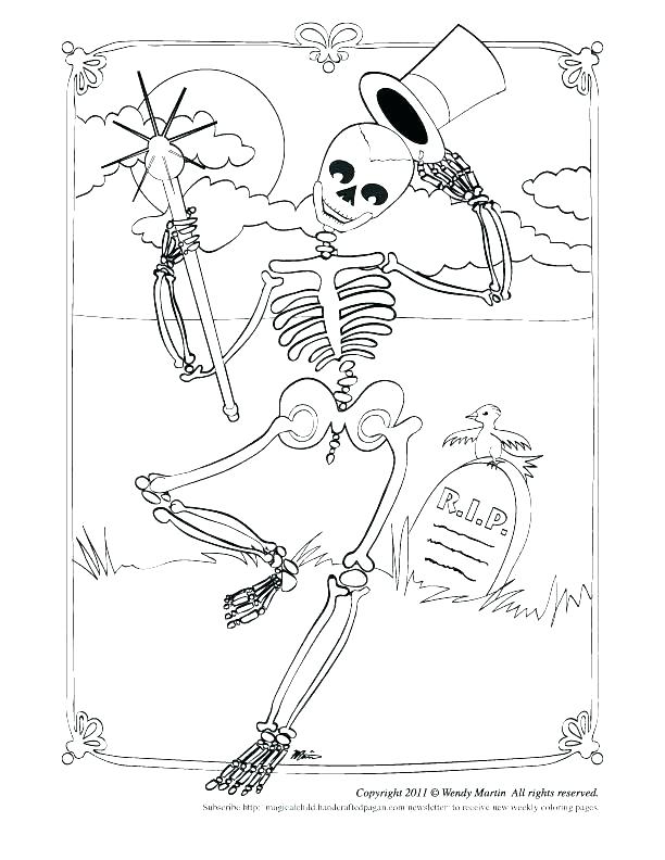612x792 Skeleton Coloring Pages Printable Skeleton Coloring Pages To Print