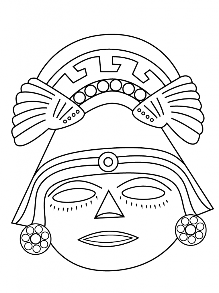 Aztec Art Coloring Pages at GetDrawings | Free download