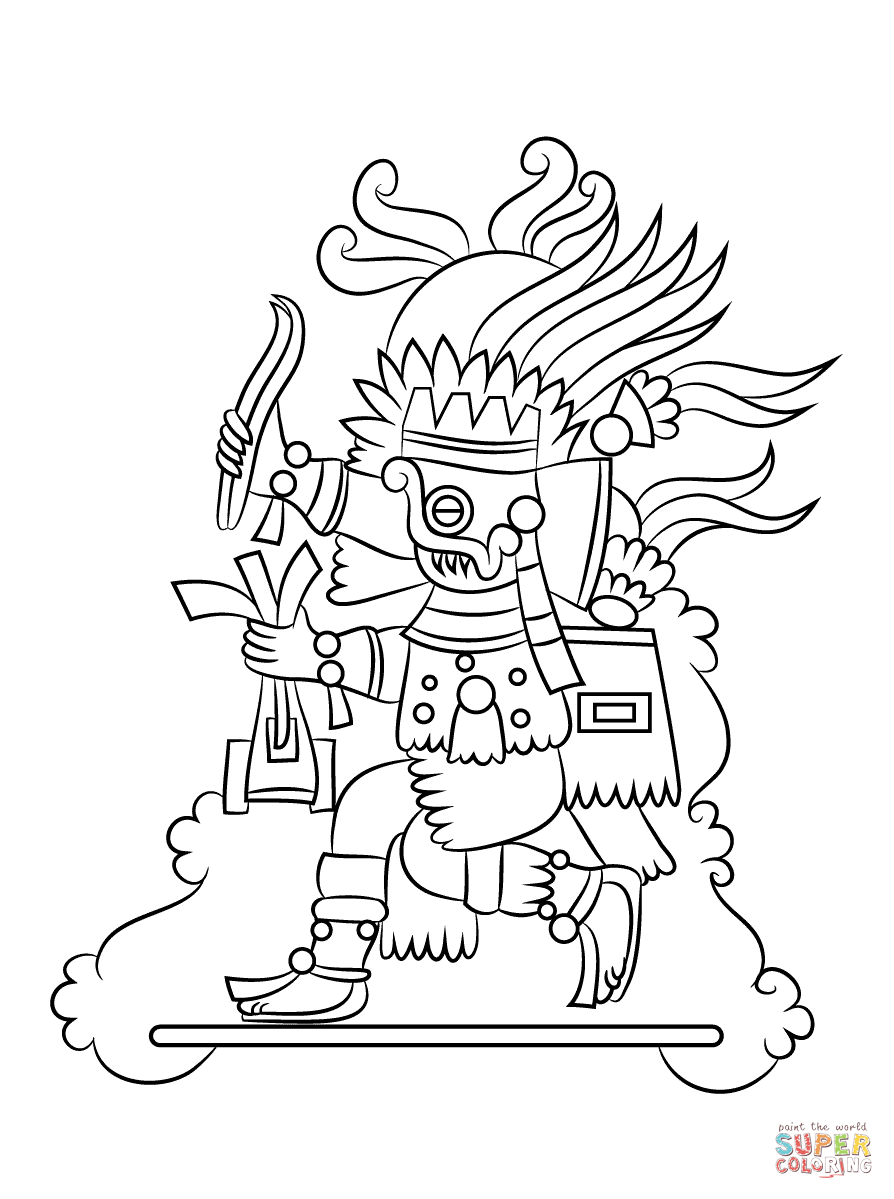 894x1199 Aztec Art Coloring Pages Free Inside