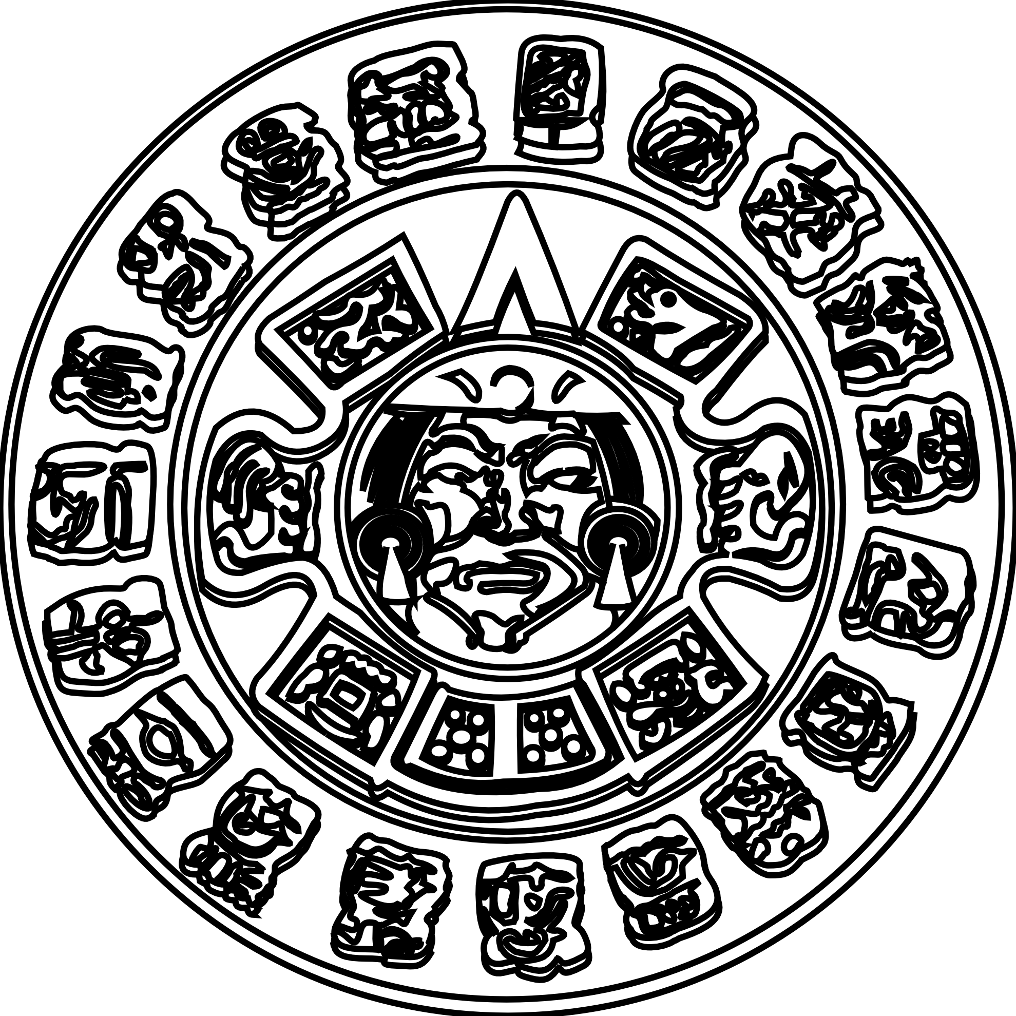 1979x1979 Inspiration Coloring Pages Mayan Calendar