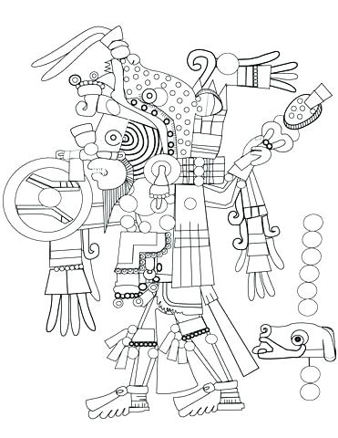 371x480 Aztec Calendar Coloring Page Coloring Pages Click To See Printable