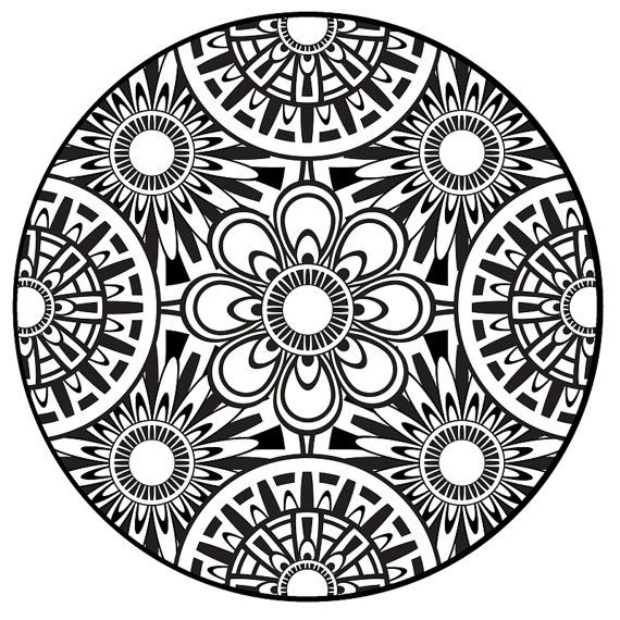 570x570 Aztec Coloring Pages Aztec Coloring Pages Best Mandala Flowers