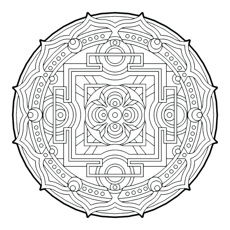 878x878 Geometric Designs Coloring Pages Geometric Designs Coloring Pages