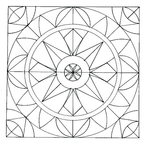 500x493 Geometric Designs Coloring Pages Geometric Shapes Coloring Pages
