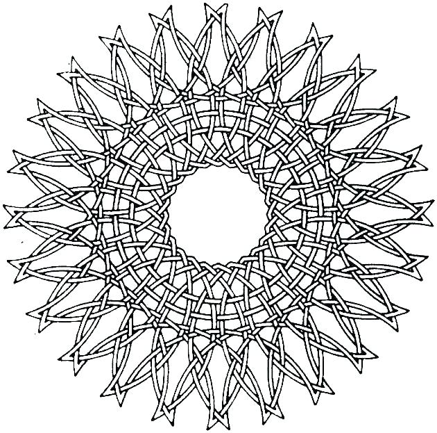 630x623 Geometric Designs Coloring Pages Geometry Dash Coloring Pages