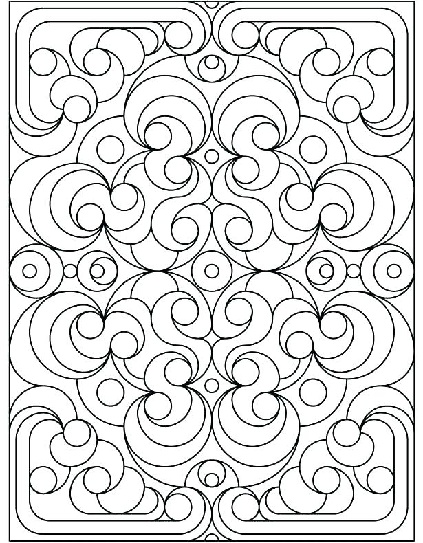 615x790 Aztec Pattern Coloring Pages