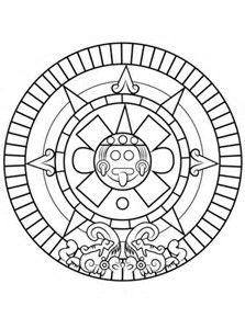 223x300 Image Result For Aztec Sun Stone Coloring Pages Mexican Art