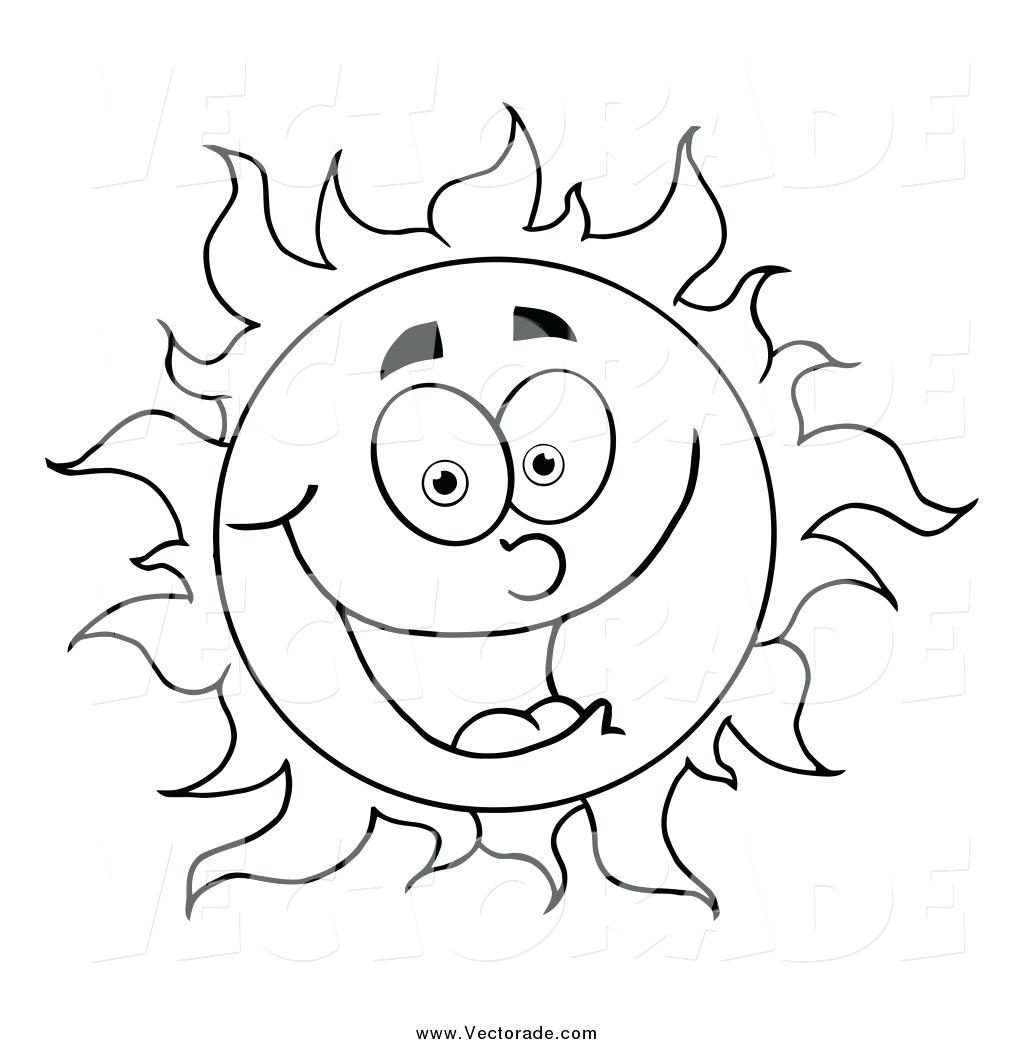 1024x1044 Coloring Pages Sun Coloring Page Vector Of A Black And White