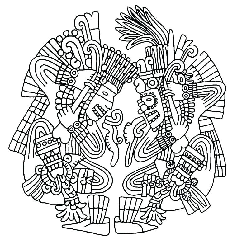 761x800 Aztec Coloring Pages Coloring Sheets Coloring Pages Gods Coloring