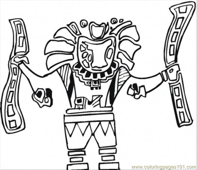 650x561 Aztec Coloring Pages