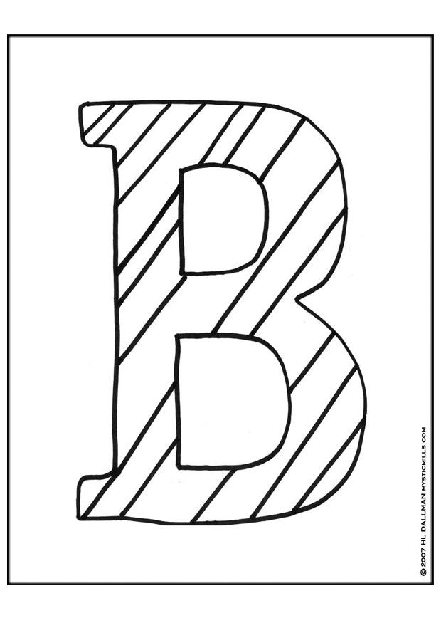 620x875 Coloring Page Letter B