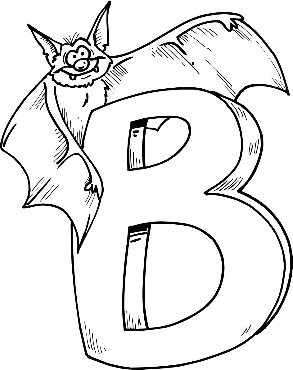 944x1194 Letter B Coloring Pages Coloring Pages Bats