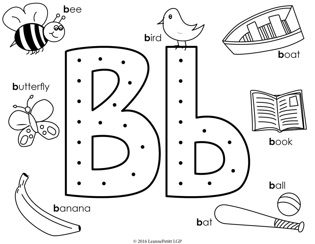 1035x800 Letter B Coloring Pages Pilular Center And For Ball Page Auto