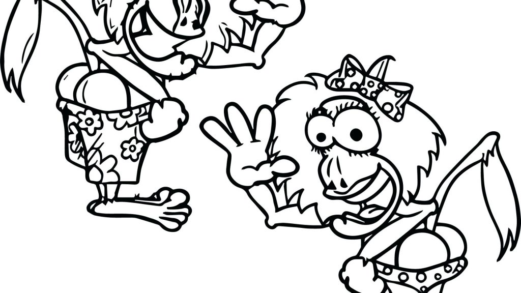 1024x576 Coloring Page Interactive Coloring Pages Angry Mammals Baboons