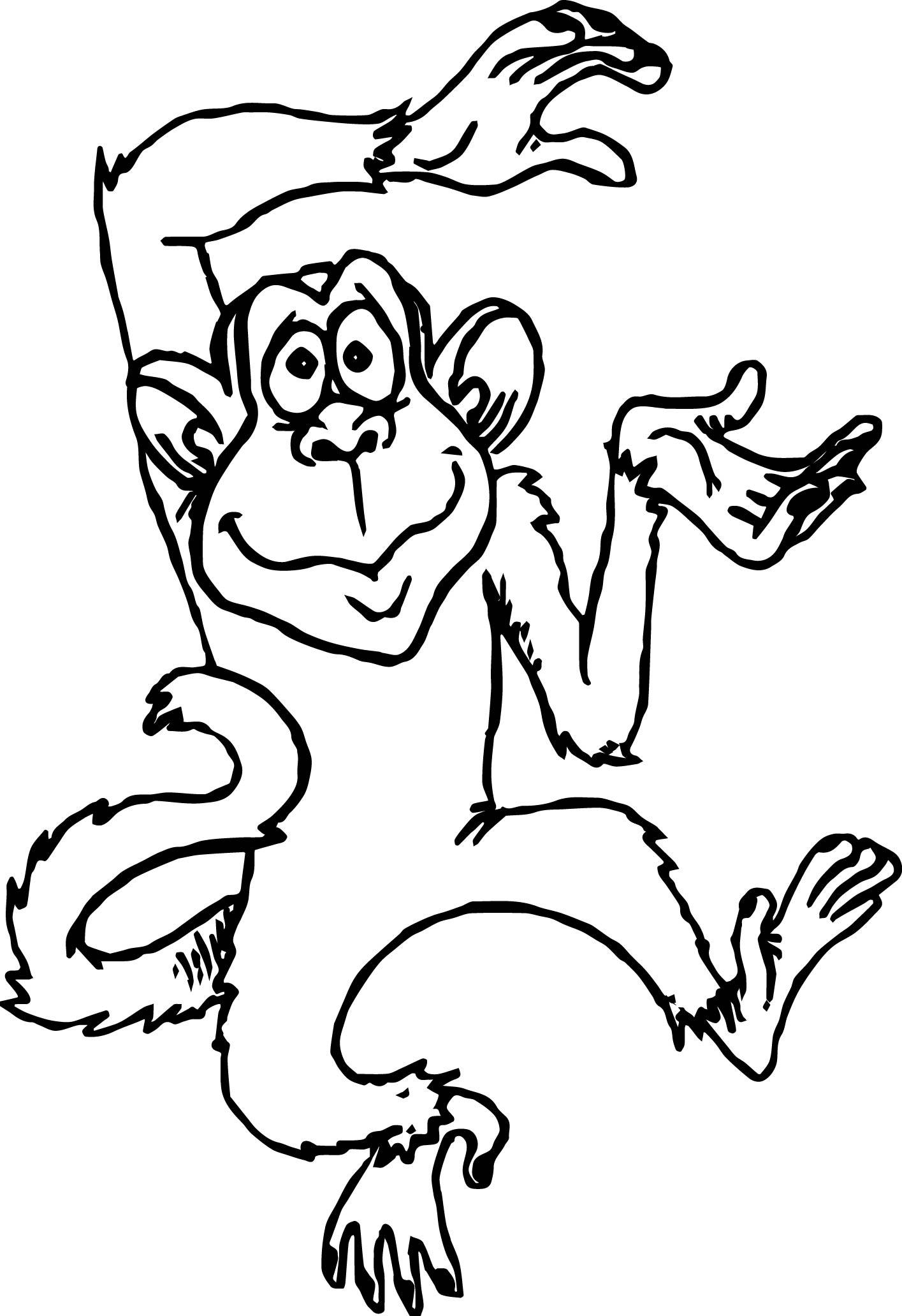 1415x2063 Baboon Animal Coloring Pages