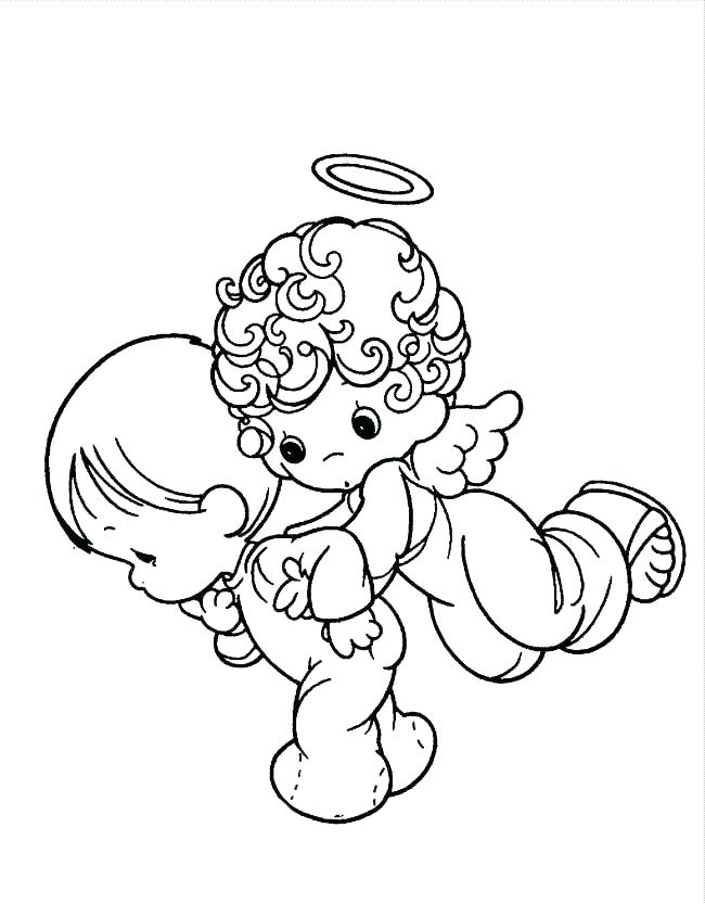 650x833 Coloring Pages Of Baby Angels Precious Moments Ba Coloring Pages