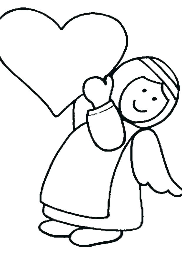 618x875 Free Angel Coloring Pages Unbelievable Design Baby Angel Coloring