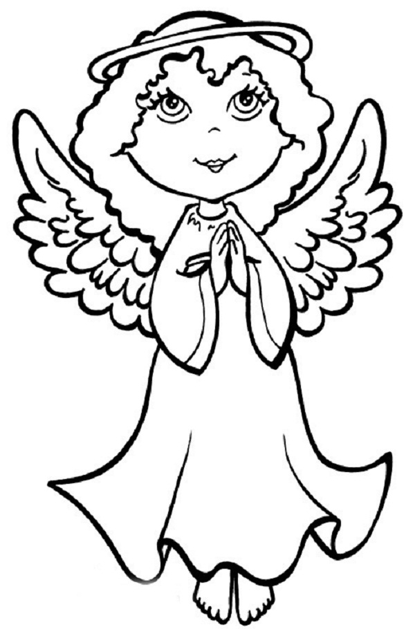 600x910 Christmas Angel Coloring Pages Kids Coloring Kids