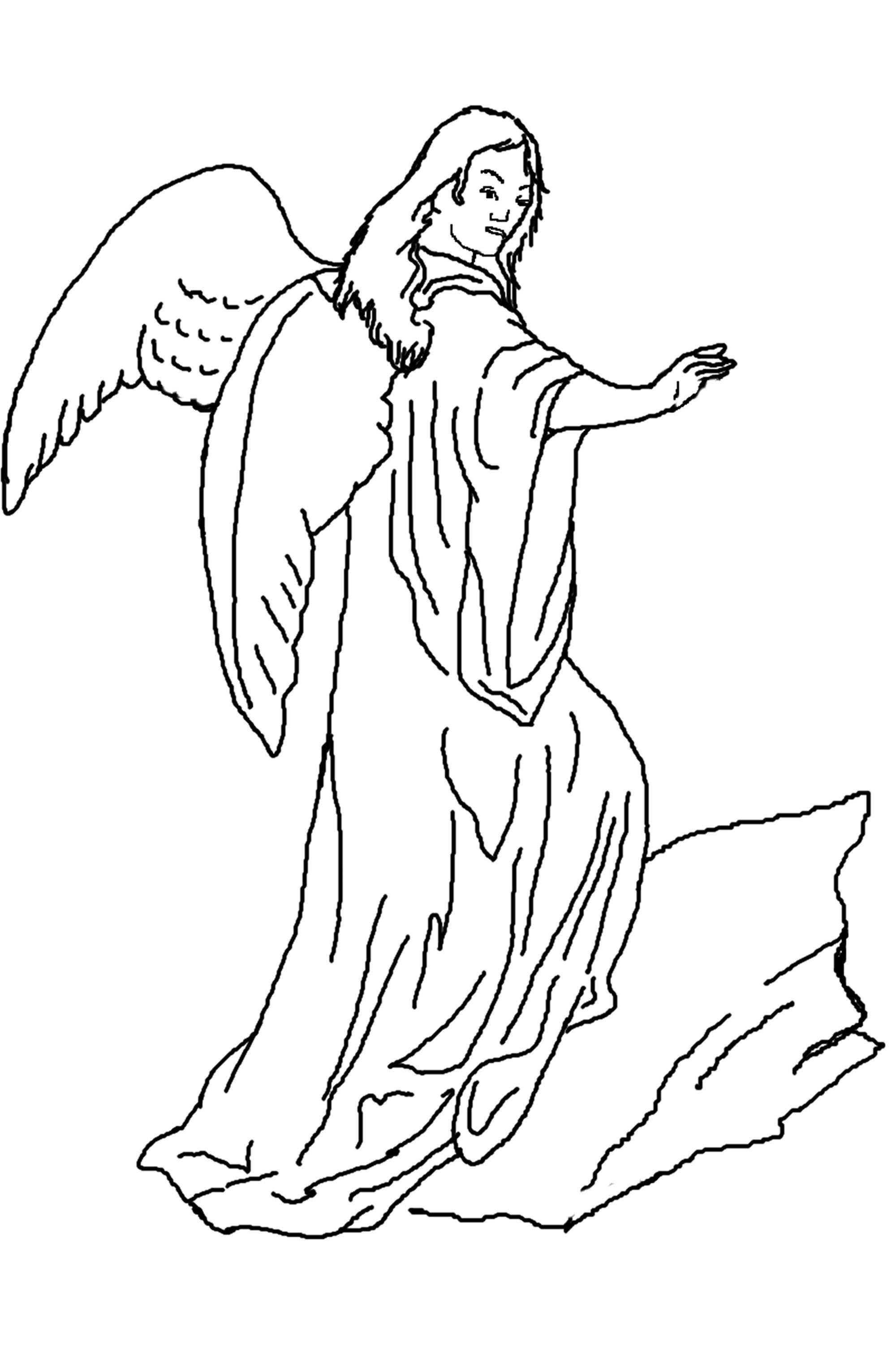 2000x3000 Angel Coloring Pages Printable Colouring For Kids To Babyangel