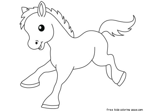 482x361 Pony Baby Animals Coloring Pages For Kidsfree Printable Coloring