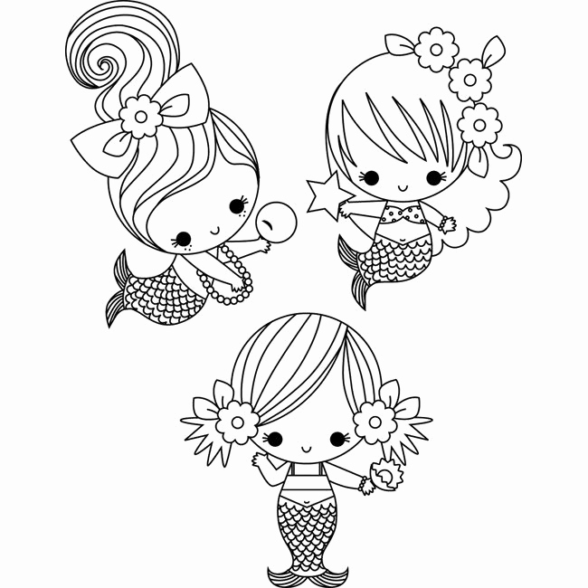 650x650 Baby Ariel The Little Mermaid Coloring Pages