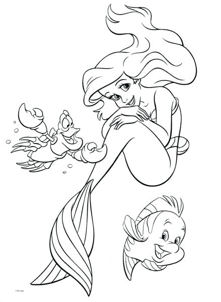 439x600 Ariel Coloring Page Coloring Pages Disney Princess Baby Ariel