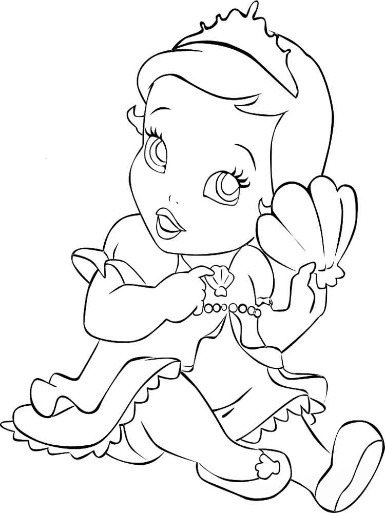 750x1000 Baby Princess Coloring Pages Free Printable Baby Princess
