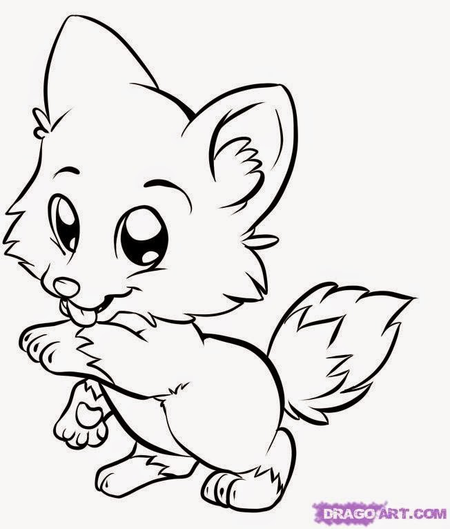 652x766 Cute Baby Animals Coloring Pages
