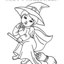220x220 Young Witch Baby Bat Coloring Pages