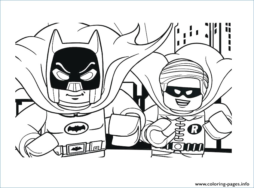 845x626 Simple Batman And Robin Coloring Pages