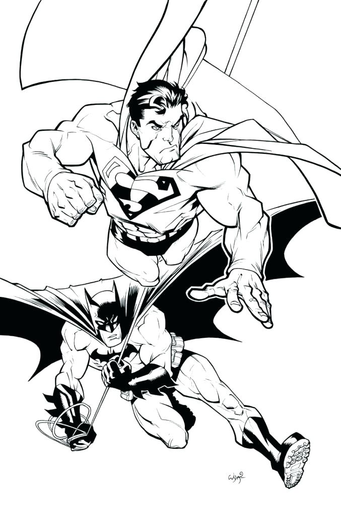 677x1024 Batman And Superman Coloring Pages Batman Spiderman Coloring Pages