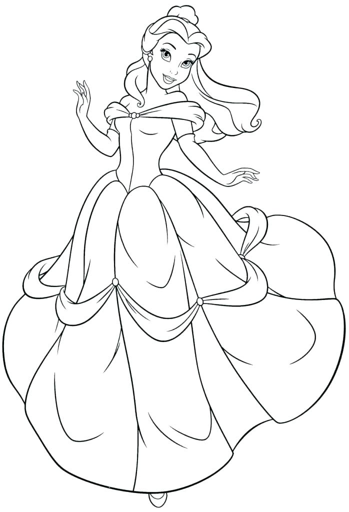 698x1024 Belle Coloring Page Belle Coloring Book Princess Belle Coloring