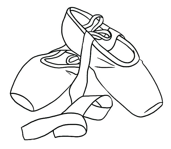 600x523 Ballet Shoe Coloring Sheets Colouring For Snazzy Shoes Coloring