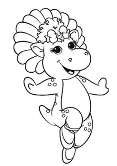 236x336 Baby Bop Princess Coloring Page Barney Friends Coloring Pages