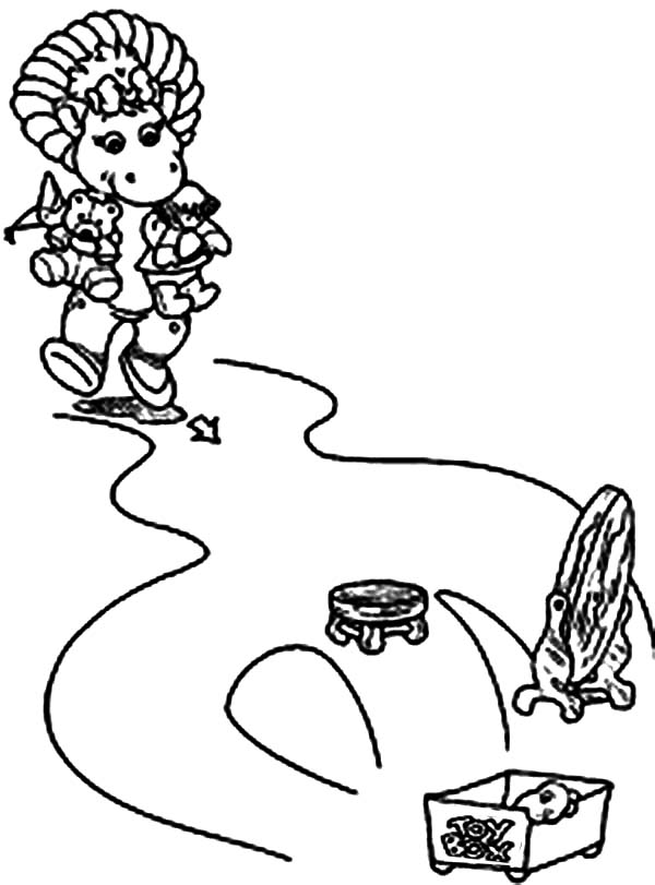 600x811 Baby Bop And Her Toys Collection In Barney And Friends Coloring