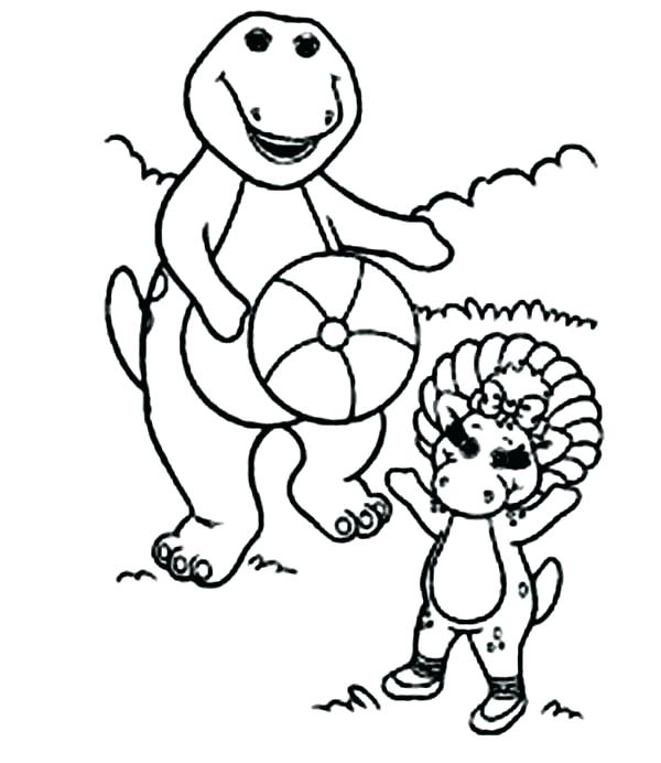 The best free Barney coloring page images. Download from 192 free ...