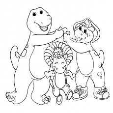 230x230 Top Free Printable Barney Coloring Pages Online
